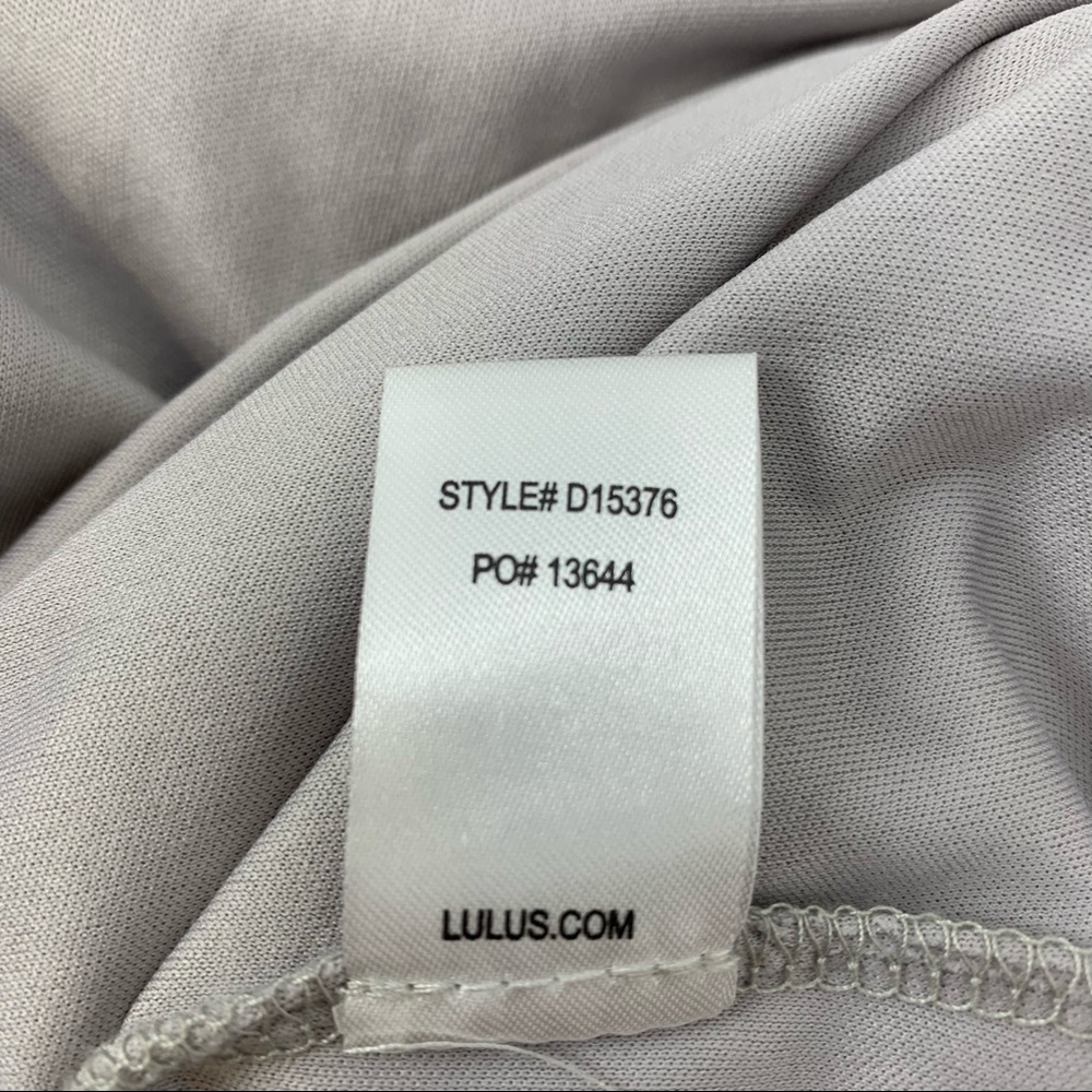 Lulu's Air of Romance Grey Maxi Dress Bridesmaid - Picture 5 of 6